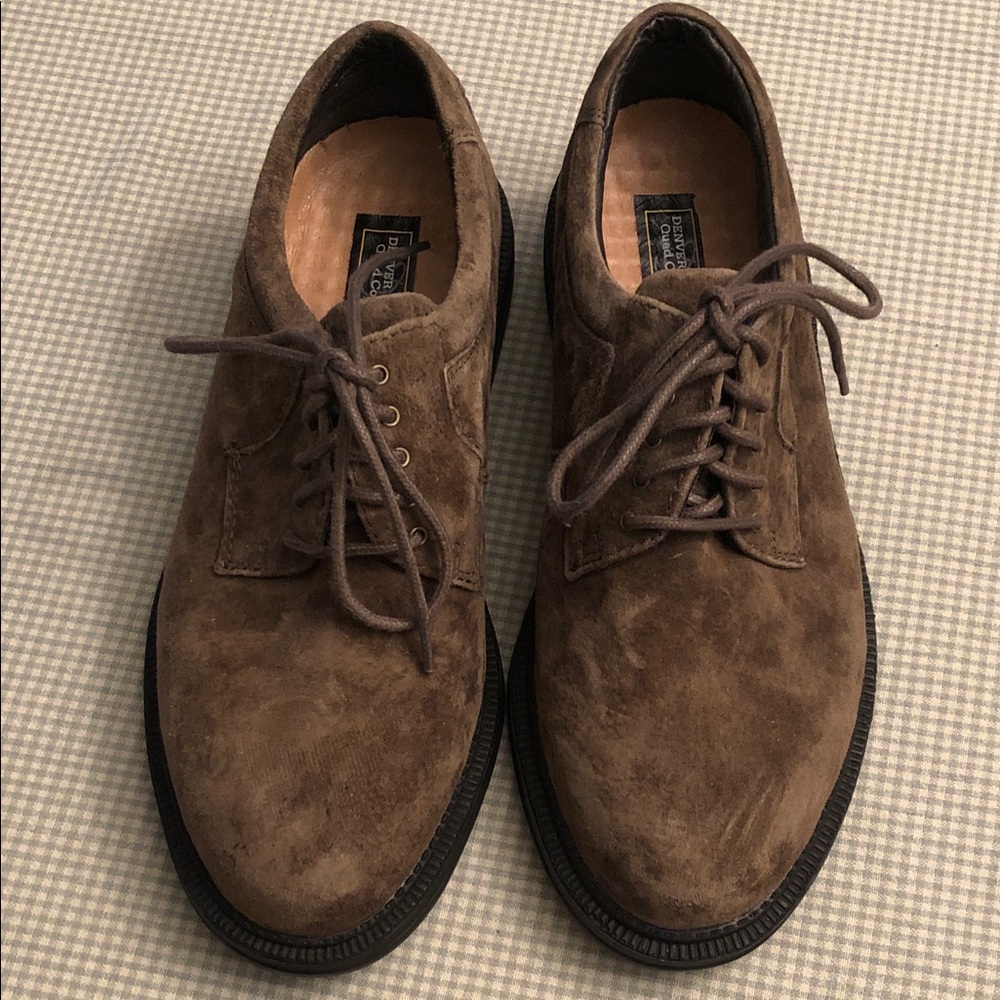 Denver Hayes 9Wide Brown Suede NUBUCK Men's Shoes NWOT #702
